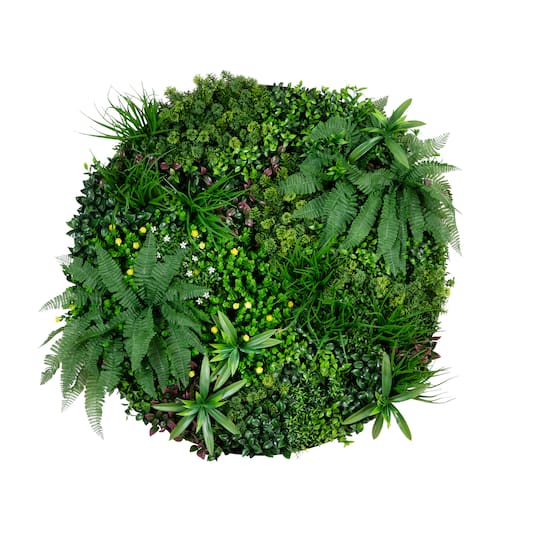 40" Framed Amalfi Coast Artificial Living Wall Art Panel